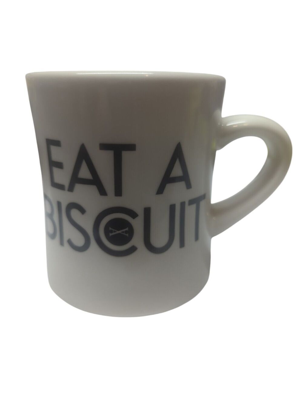 Eat A Biscuit Alabama Coffee Mug Ceramic Westford China Restaurant Ware WHITE